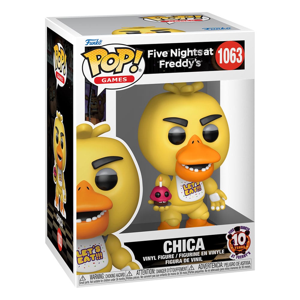 Five Nights at Freddy's POP! Vinyl Figure 10th Anniversary - Chica 9 cm DS Modellismo Five Nights at Freddy's POP! 10th