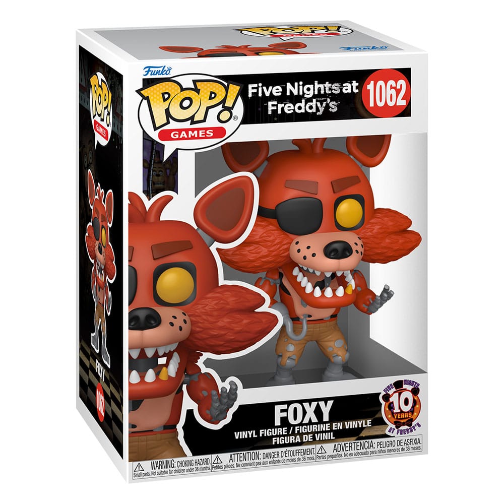Five Nights at Freddy's POP! Vinyl Figure 10th Anniversary - Foxy 9 cm DS Modellismo Five Nights at Freddy's POP! 10th