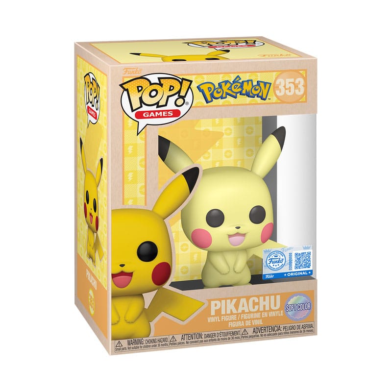 Pokémon POP! Games Vinyl Figure Pikachu (SftClr) 9 cm DS Modellismo Pokémon POP! Games Pikachu (SftClr) Funko