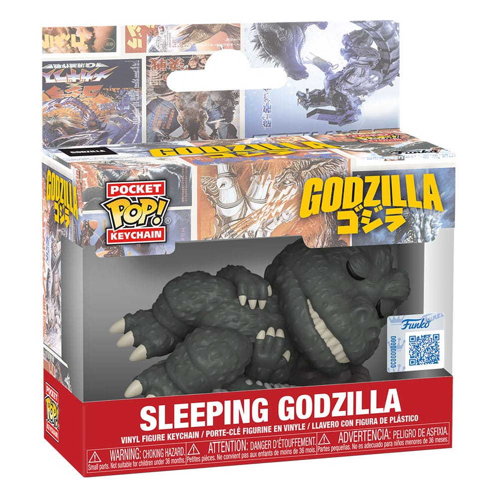 Portachiavi Godzilla Pocket POP! 4 cm Sleeping Godzilla Display (12) DS Modellismo Portachiavi Godzilla Pocket POP! Sleeping