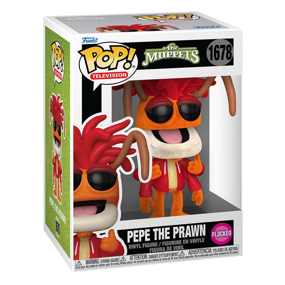The Muppets POP! Vinyl Figure Pepe the Prawn (Flocked) 9 cm DS Modellismo Muppets POP! Pepe Prawn (Flocked) Funko