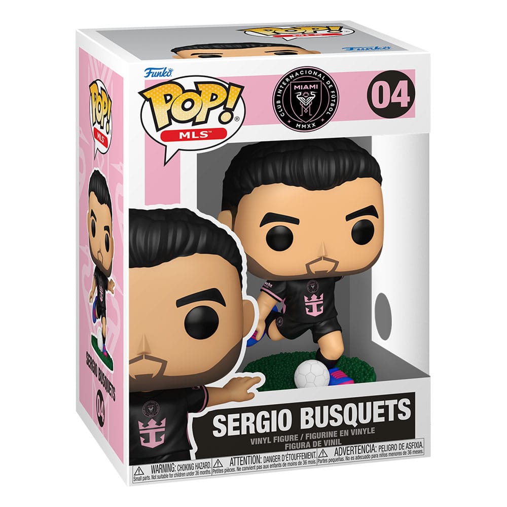 Mls POP! Sports Vinyl Figure Inter Miami- Sergio Busquets(away) 9 cm DS Modellismo Mls POP! Sports Inter Miami- Sergio