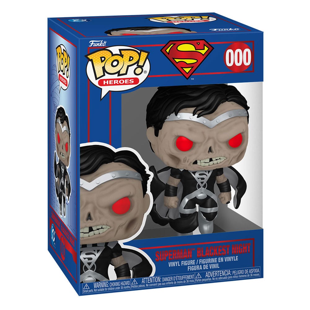 DC Comics POP! Heroes Vinyl Superman Blackest Night 9 cm DS Modellismo Dc Comics POP! Heroes Superman Blackest