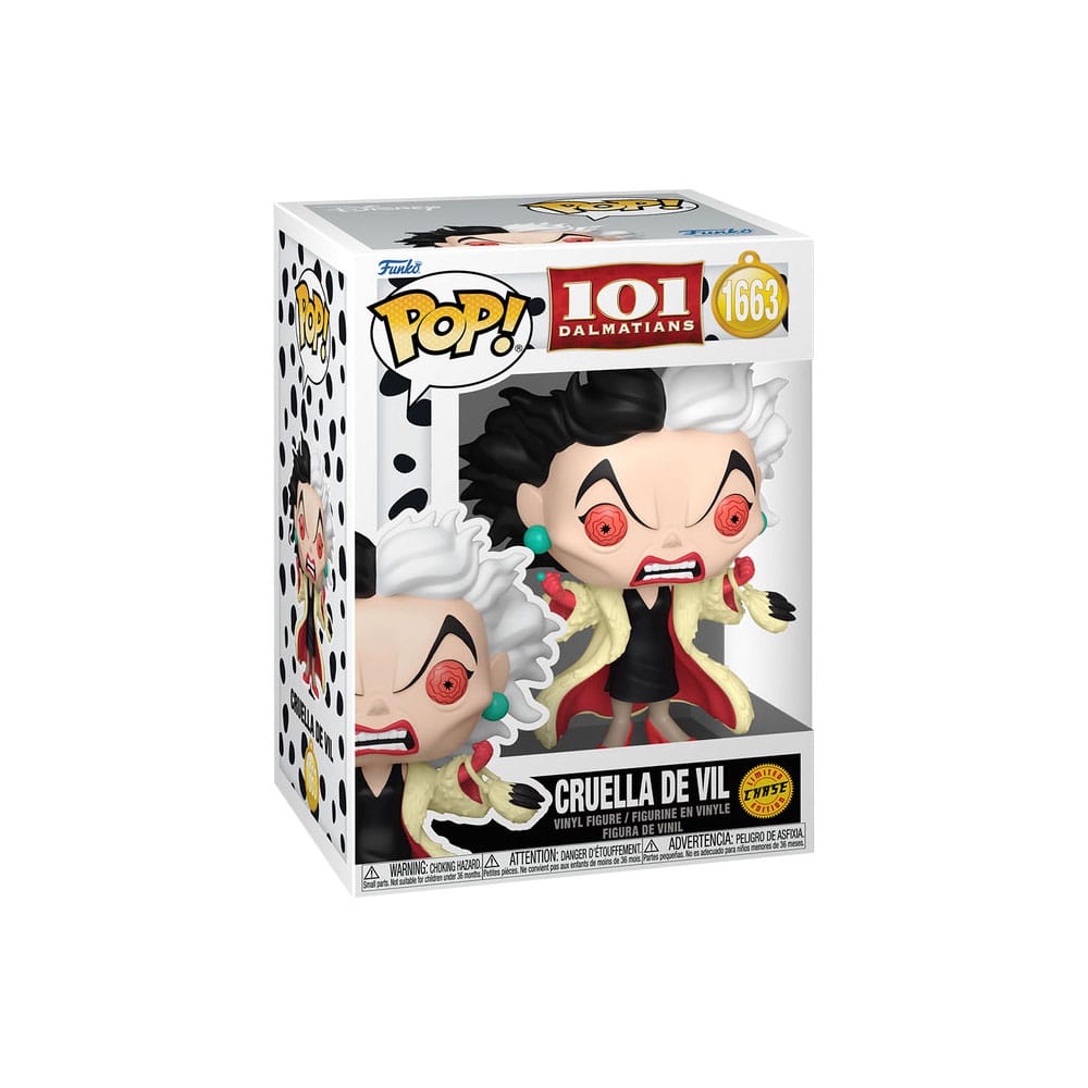 One Hundred and One Dalmatians POP! Vinyl Figures Cruella De Vil with Chase 9 cm Assortment (6) DS Modellismo One Hundred One Dalmatians POP! Cruella De