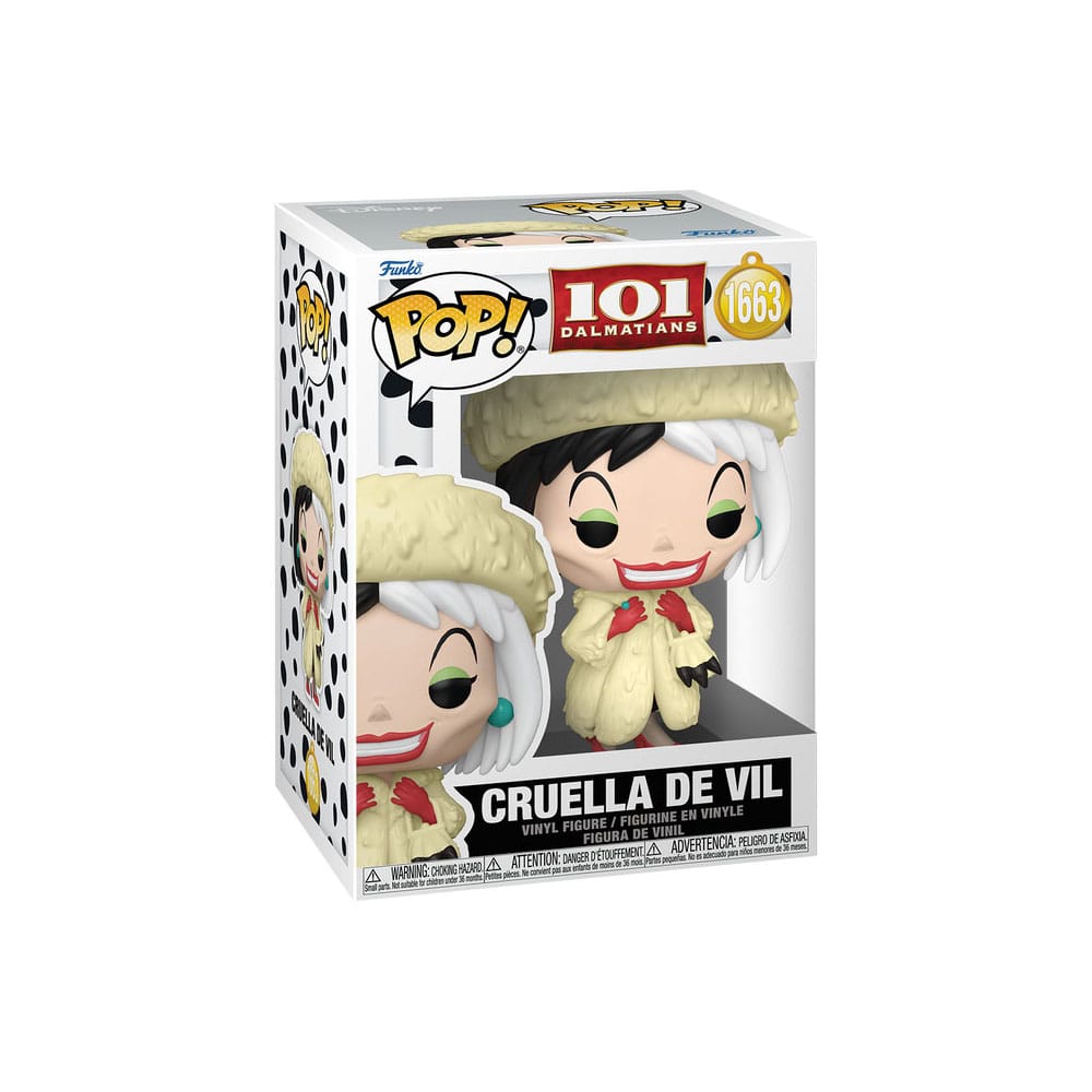 One Hundred and One Dalmatians POP! Vinyl Figures Cruella De Vil with Chase 9 cm Assortment (6) DS Modellismo One Hundred One Dalmatians POP! Cruella De