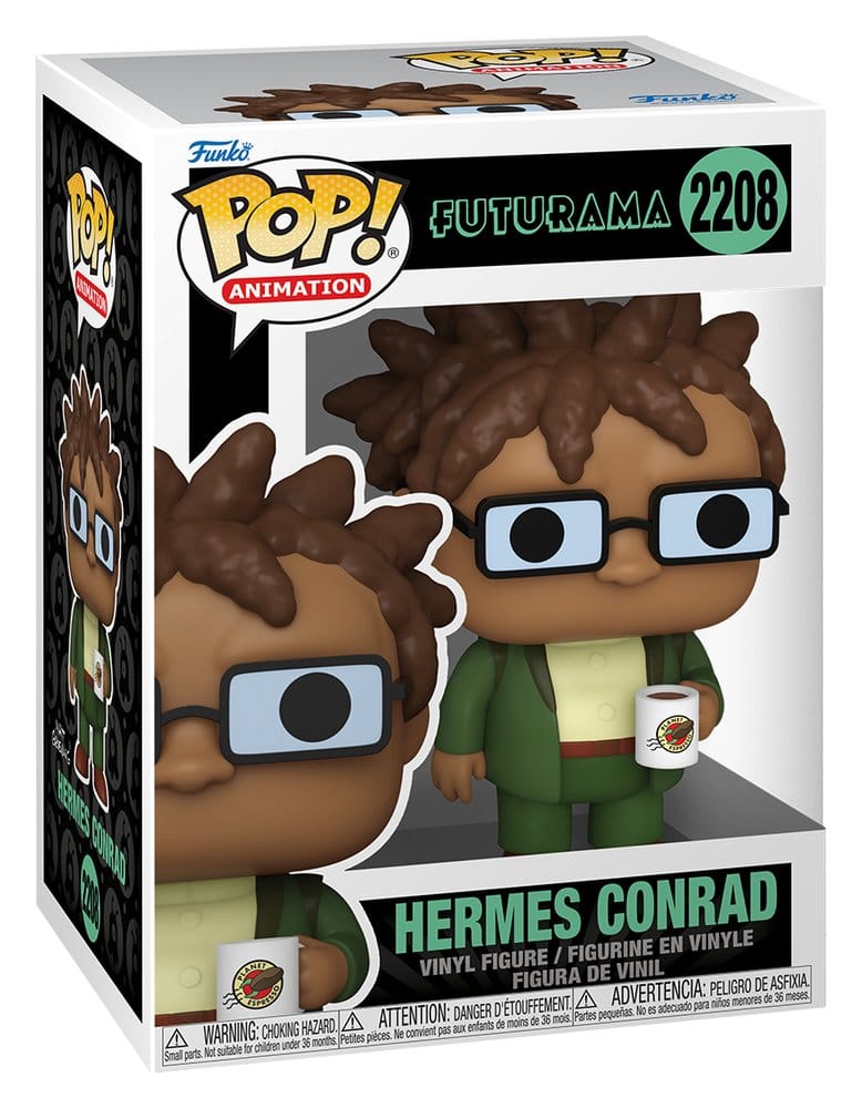 Futurama Pop! Animation Vinyl Figure Hermes w/Mug 9 cm DS Modellismo Futurama Pop! Animation Hermes w/Mug Funko