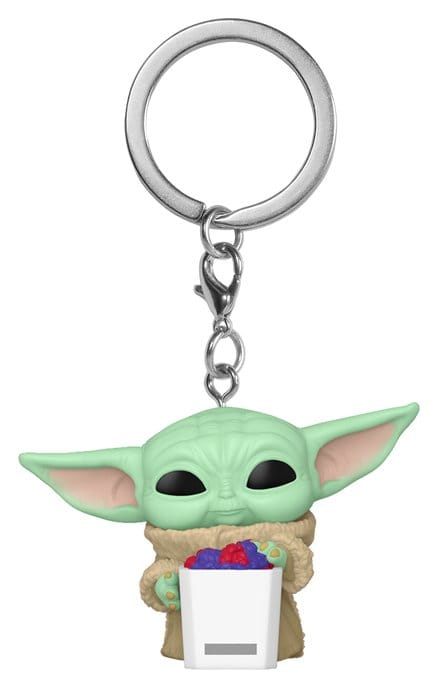 Portachiavi Star Wars: The Mandalorian and Grogu Pocket POP! 4 cm Grogu with Popcorn Display (12) DS Modellismo Portachiavi Star Wars: Mandalorian Grogu