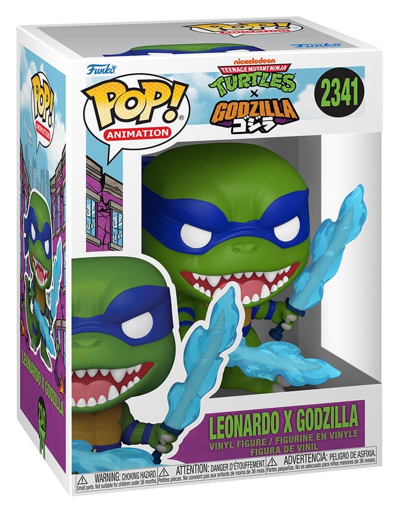 Godzilla x Turtles POP! Animation Vinyl Figure Leonardo X Godzilla 9 cm DS Modellismo Godzilla x Turtles POP! Animation Leonardo X
