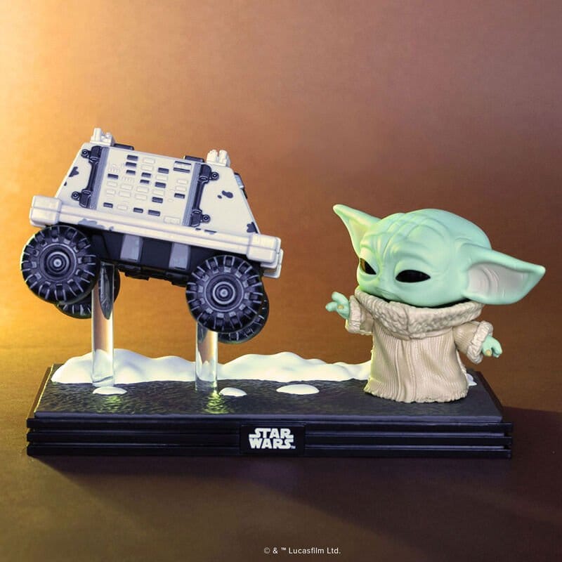 Star Wars: The Mandalorian and Grogu POP! Moment Vinyl Figures Grogu with Polar Mouse Droid 9 cm DS Modellismo Star Wars: Mandalorian Grogu POP! Moment