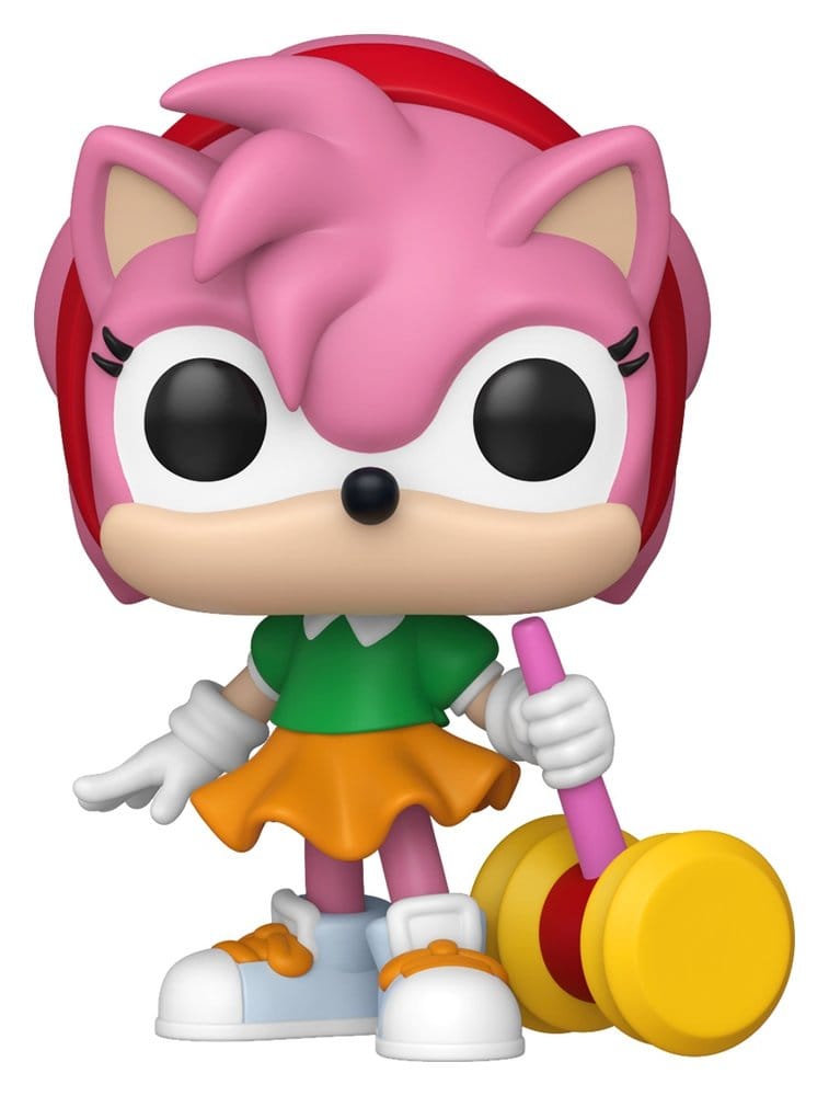 Sonic - The Hedgehog POP! Games Vinyl Figures Amy Rose with Piko Hammer with Chase 9 cm Assortment (6) DS Modellismo Sonic Hedgehog POP! Games Amy Rose with Piko