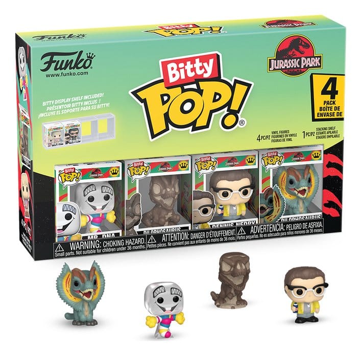 Jurassic Park Bitty POP! Vinyl Figure 4-Pack Mr. Dna 2,5 cm DS Modellismo Jurassic Park Bitty POP! 4-Pack Mr. Dna 2,5