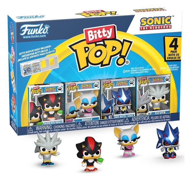 Sonic Bitty POP! Vinyl Figure 4-Pack Shadow 2,5 cm DS Modellismo Sonic Bitty POP! 4-Pack Shadow 2,5 Funko
