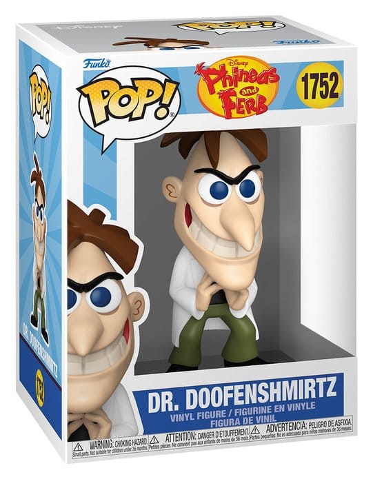 Phineas and Ferb POP! Disney Vinyl Figure Dr. Doofenshmirtz 9 cm DS Modellismo Phineas Ferb POP! Disney Dr. Doofenshmirtz