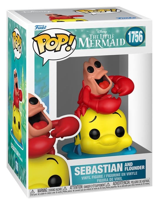 Disney POP! Vinyl Figure : TLM S3- Sebastian & Flounder 9 cm DS Modellismo Disney POP! : Tlm S3- Sebastian & Flounder