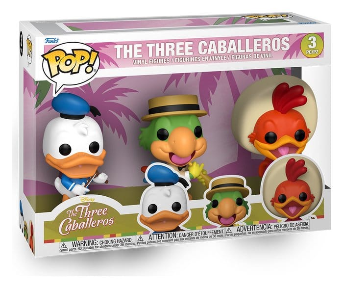 Disney POP! Vinyl Figure 3-Pack The Three Caballeros 9 cm DS Modellismo Disney POP! Three Caballeros Funko