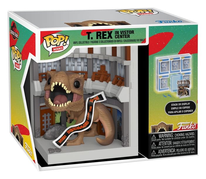 Jurassic Park POP! Nooks Vinyl Diorama Visitor's Center 16 cm DS Modellismo Jurassic Park POP! Nooks Diorama Visitor's