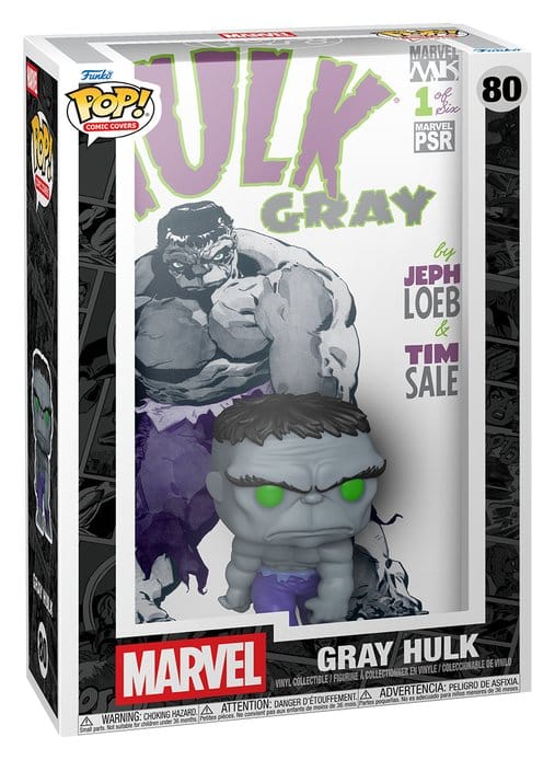 Marvel POP! Comic Covers Vinyl Figure Gray Hulk 9 cm DS Modellismo Marvel POP! Comic Covers Gray Hulk Funko