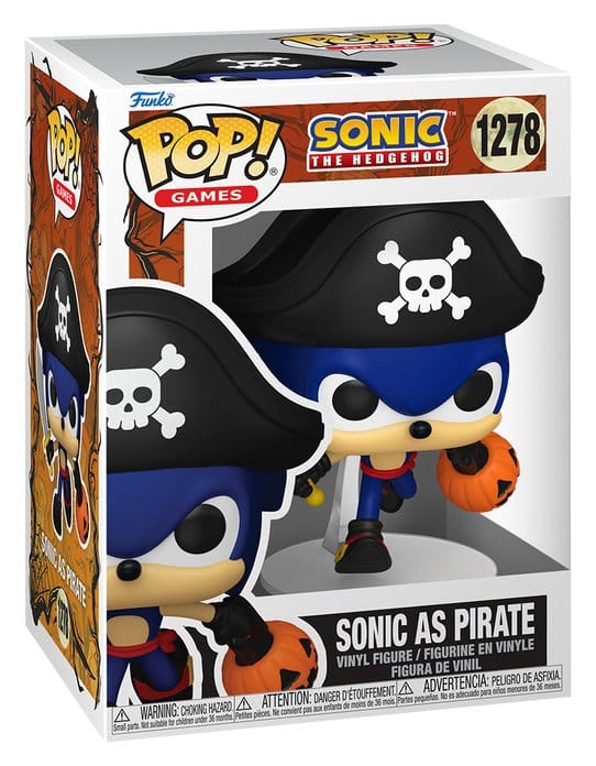Sonic the Hedgehog POP! Games Vinyl Figure Pirate Sonic 9 cm DS Modellismo Sonic Hedgehog POP! Games Pirate Sonic Funko