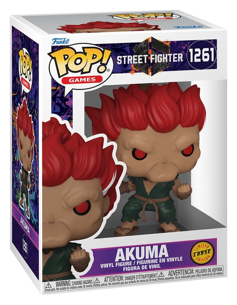 Street Fighter 6 POP! Animation Vinyl Figures Akuma with Chase 9 cm Assortment (6) DS Modellismo Street Fighter 6 POP! Animation Akuma