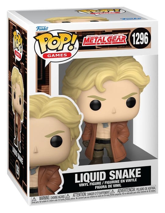 in metallo Gear Solid POP! Games Vinyl Figure Liquid Snake 9 cm DS Modellismo in metallo Gear Solid POP! Games Liquid
