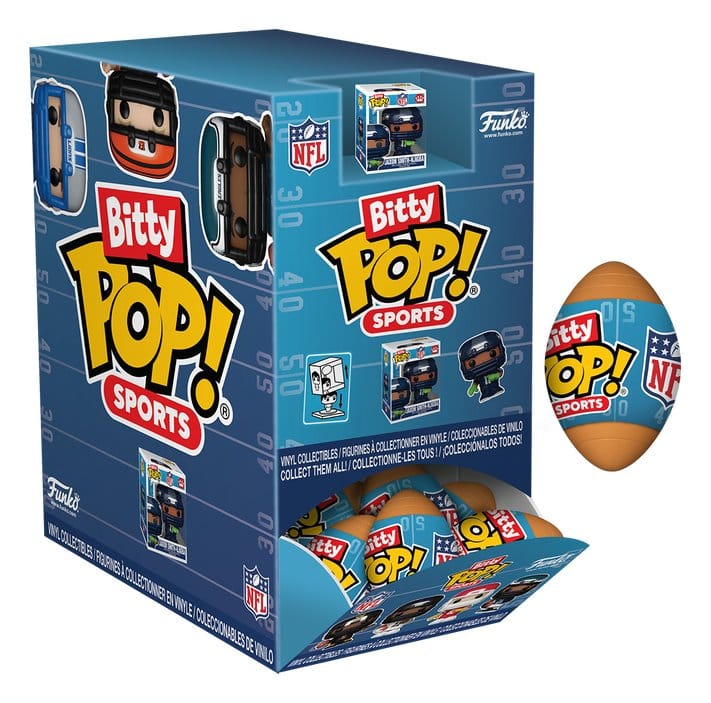 NFL Bitty POP! Vinyl Figures Series 2 2 cm Blind Box Display (24) DS Modellismo Nfl Bitty POP! 2 Blind Box Display (24)