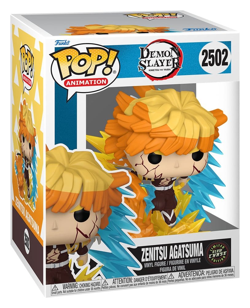 Demon Slayer: Kimetsu no Yaiba POP! Premium Vinyl Figure Zenitsu with Chase (Glow) 9 cm Assortment (3) DS Modellismo Demon Slayer: Kimetsu no Yaiba POP! Premium