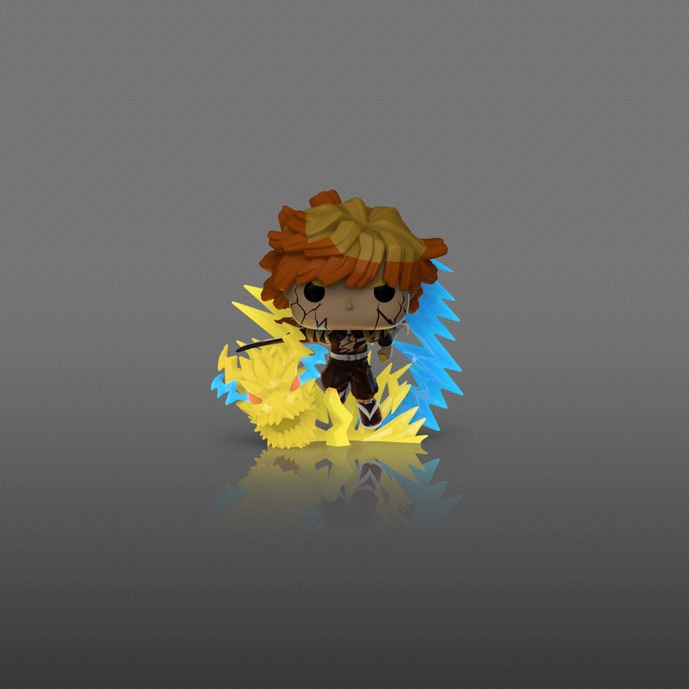 Demon Slayer: Kimetsu no Yaiba POP! Premium Vinyl Figure Zenitsu with Chase (Glow) 9 cm Assortment (3) DS Modellismo Demon Slayer: Kimetsu no Yaiba POP! Premium
