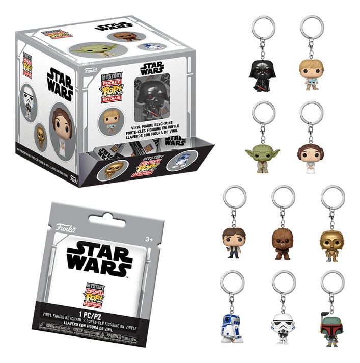 Portachiavi Star Wars POP! 4 cm Display (12) DS Modellismo Portachiavi Star Wars POP! Display (12)