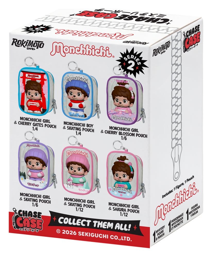 Monchhichi Chase Case Mini Figure Blind Box Series 2 9 cm DS Modellismo Monchhichi Chase Case Mini Blind Box 2