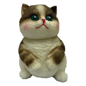 Fun Maker Squishy Fidget Toy Dark Brown Cat
