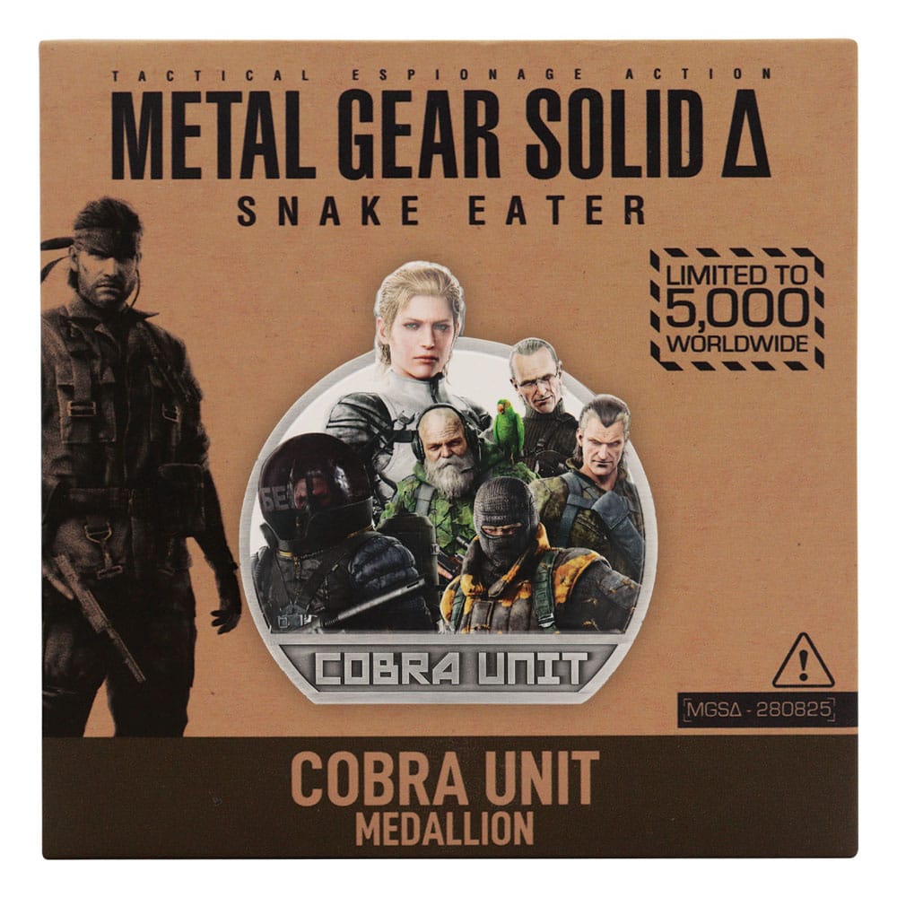 in metallo Gear Solid Delta Medallion Cobra Unit edizione limitata DS Modellismo in metallo Gear Solid Delta Medallion Cobra