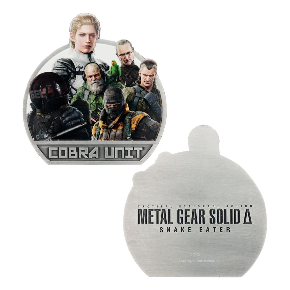 in metallo Gear Solid Delta Medallion Cobra Unit edizione limitata DS Modellismo in metallo Gear Solid Delta Medallion Cobra