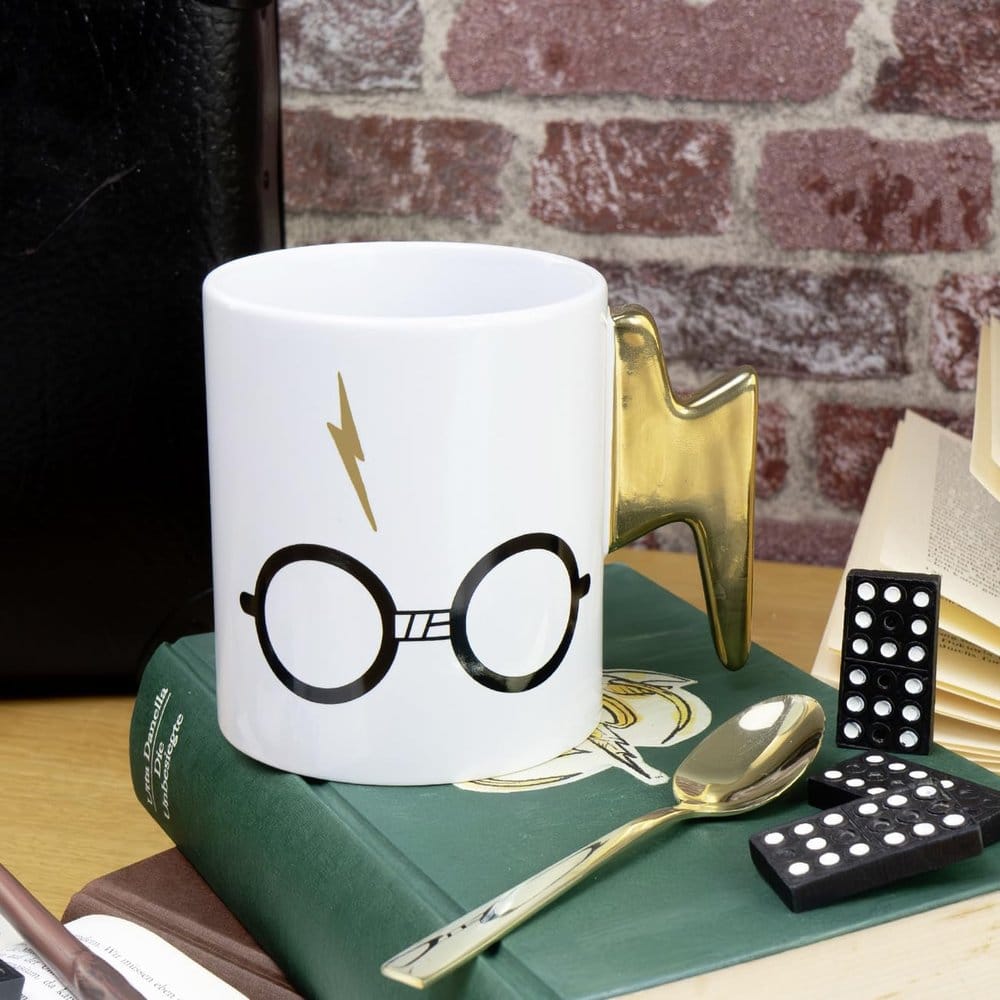 Tazza Harry Potter in vetro Lightning Handle 460 ml DS Modellismo Tazza Harry Potter in vetro Lightning Handle