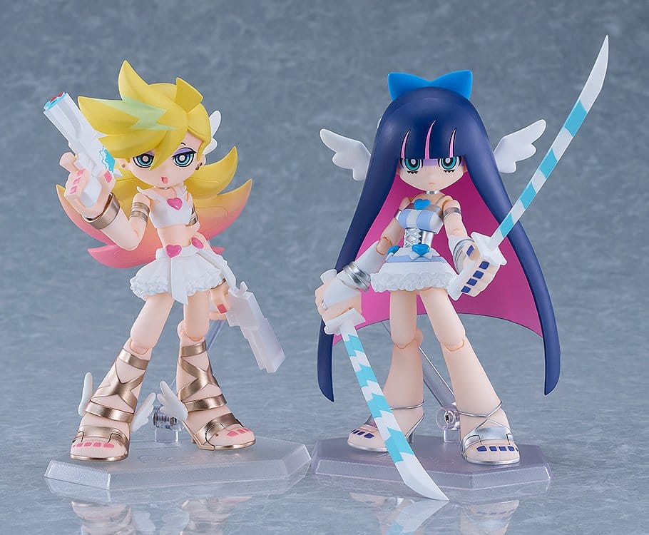 New Panty & Stocking with Garterbelt Figma Action Figures 2-Pack Panty & Stocking: Angel ver. 12 cm DS Modellismo Panty & Stocking with Garterbelt Figma