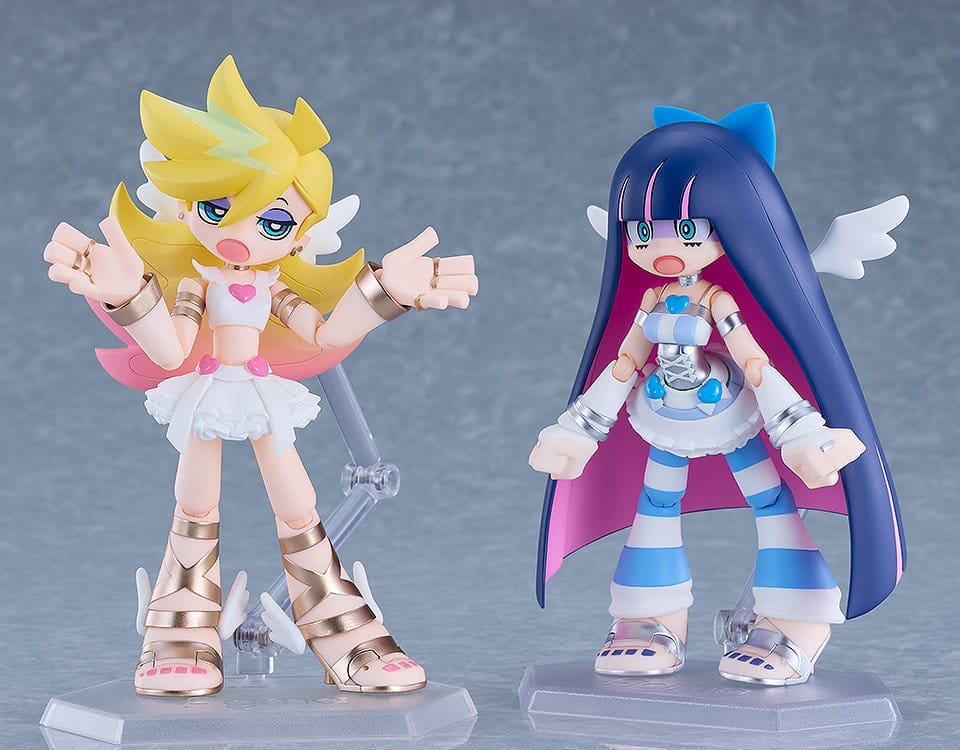 New Panty & Stocking with Garterbelt Figma Action Figures 2-Pack Panty & Stocking: Angel ver. 12 cm DS Modellismo Panty & Stocking with Garterbelt Figma