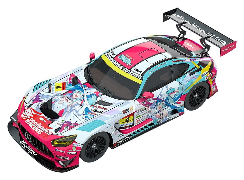 Hatsune Miku GT Project Vehicle 1/64 AMG 2024 Season Opening Ver. 7 cm DS Modellismo Hatsune Miku GT Project Vehicle scala 1/64