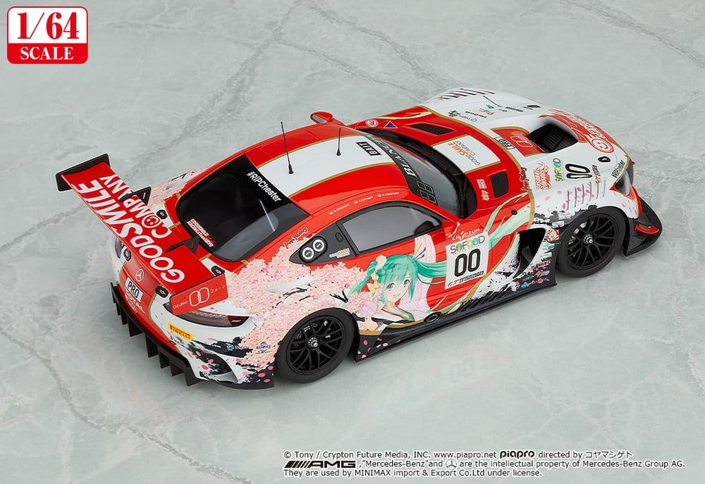 Hatsune Miku GT Project Vehicle 1/64 AMG 2017 SPA24H Ver. 7 cm DS Modellismo Hatsune Miku GT Project Vehicle scala 1/64