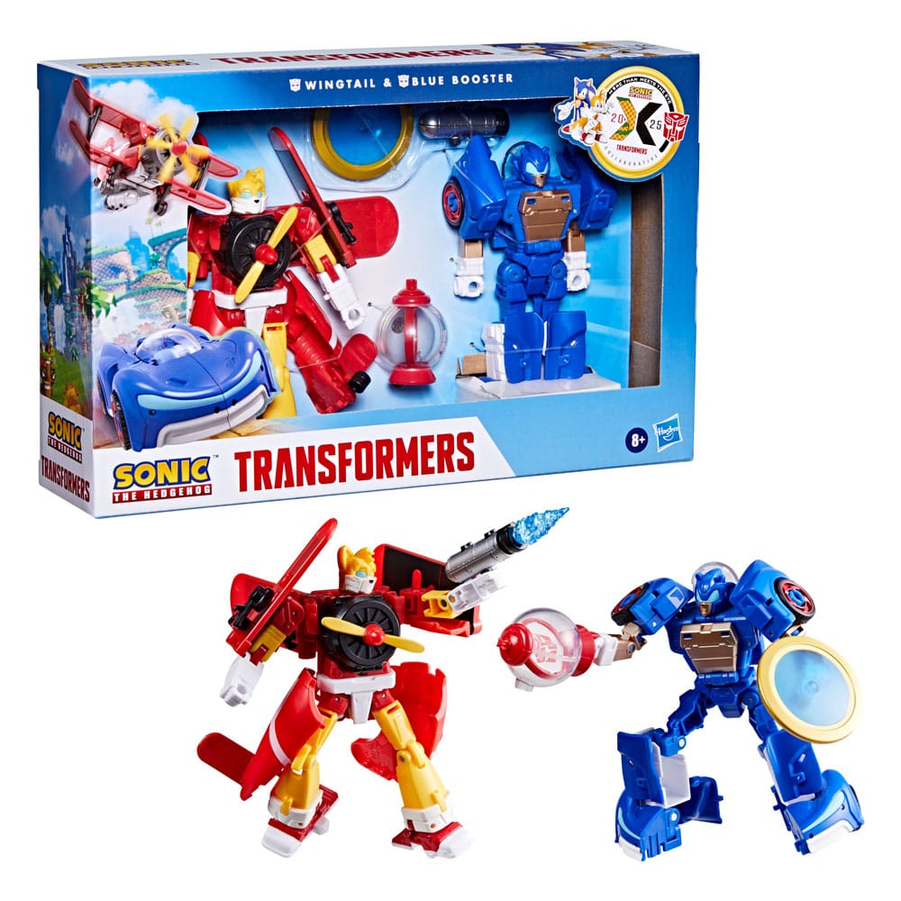 Sonic the Hedgehog x Transformers Action Figure Wingtail & Blue Booster 13 cm DS Modellismo Sonic Hedgehog x Transformers Action