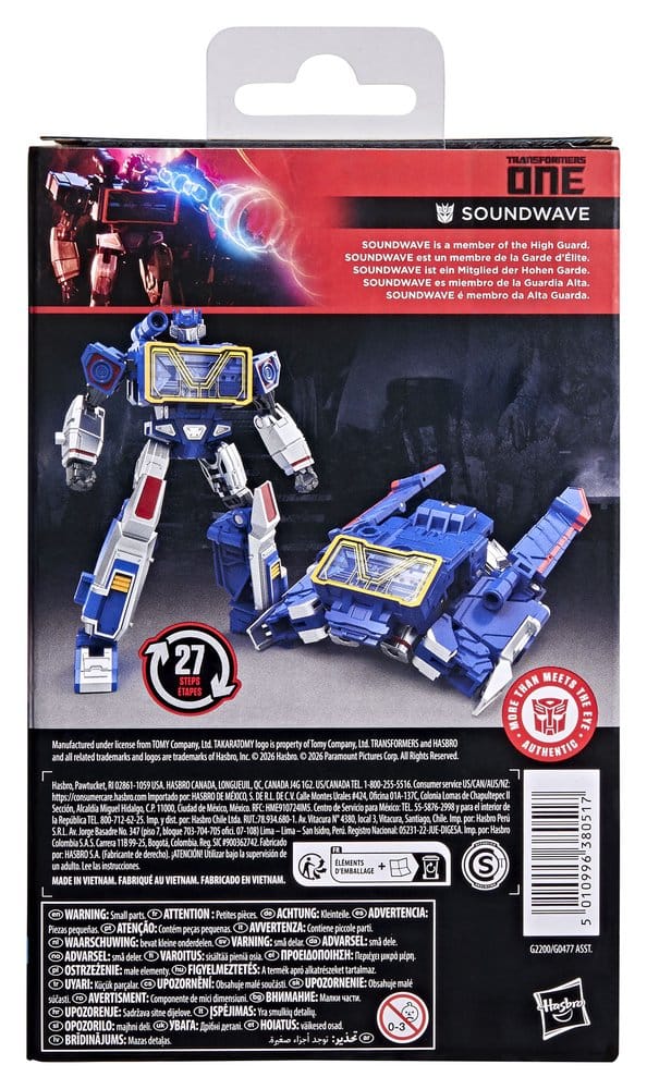 Transformers One Studio Series Deluxe Class Action Figure Soundwave 13 cm DS Modellismo Transformers One Studio Deluxe Class Action
