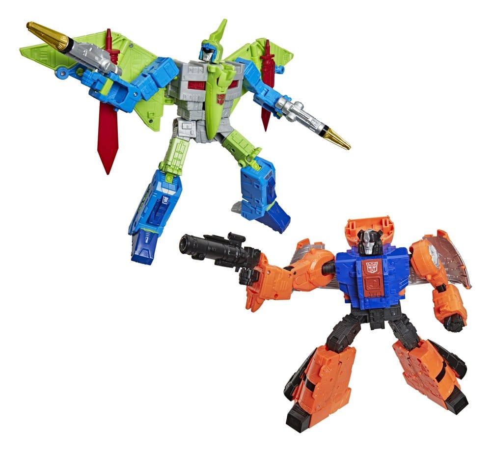 Transformers Age of the Primes Leader Class Action Figure 2-Pack G2 G2 Dinobot Swoop & G2 Dinobot Sludge 19 cm DS Modellismo Transformers Age Primes Leader Class Action