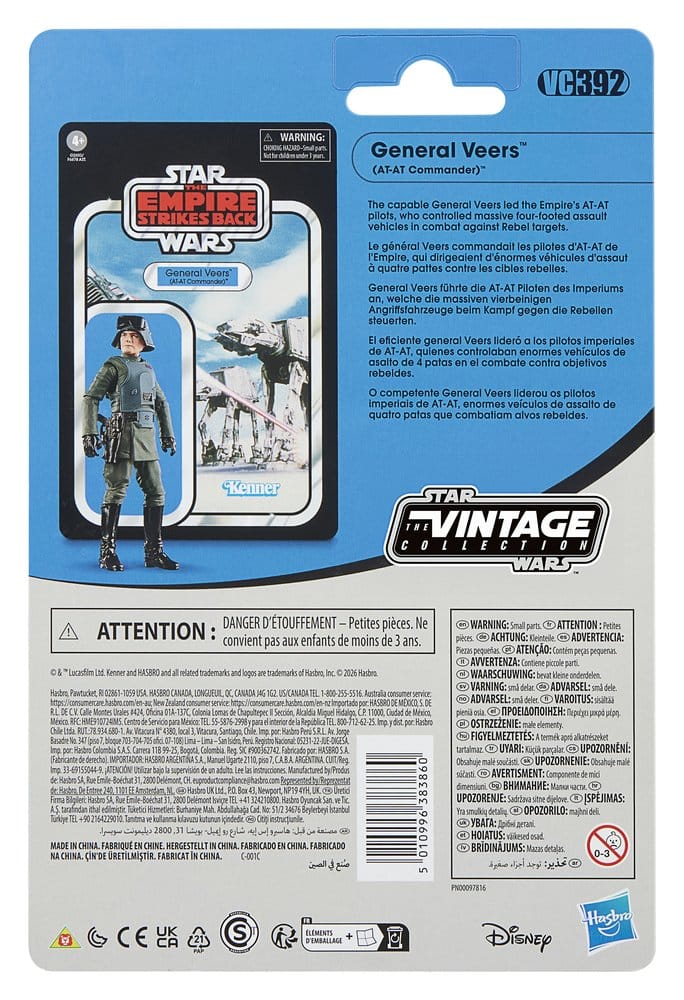 Star Wars Episode V Vintage Collection Action Figure General Veers (At-at Commander) 10 cm DS Modellismo Star Wars Episode V Vintage Action General
