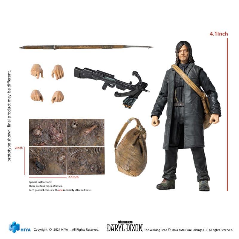 The Walking Dead Exquisite Mini Action Figure 1/18 Daryl 11 cm DS Modellismo Walking Dead Exquisite Mini scala 1/18