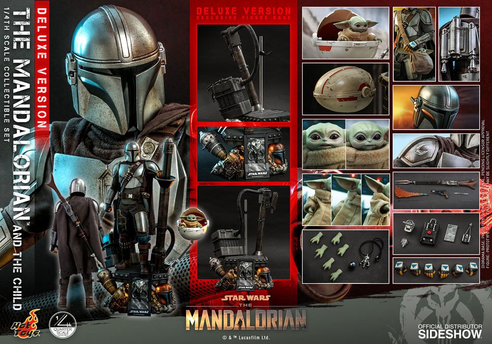 Star Wars The Mandalorian Action Figure 2-Pack 1/4 The Mandalorian & The Child Deluxe 46 cm DS Modellismo Star Wars Mandalorian Action scala 1/4