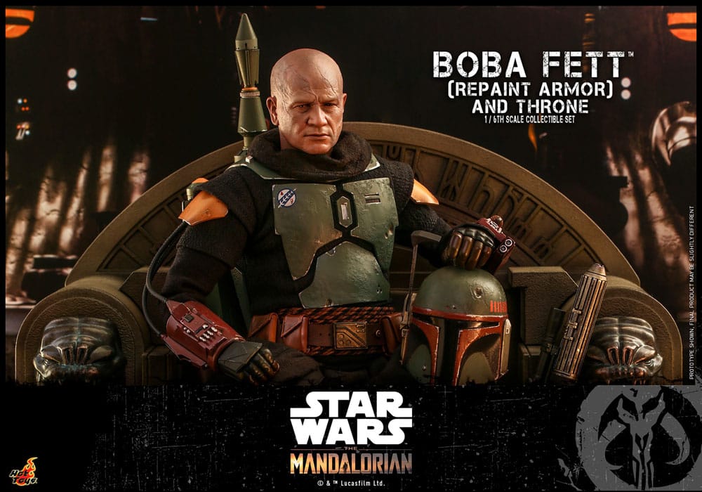 Star Wars: The Mandalorian Action Figure 1/6 Boba Fett Repaint Armor and Throne edizione speciale 30 cm DS Modellismo Star Wars: Mandalorian Action scala 1/6
