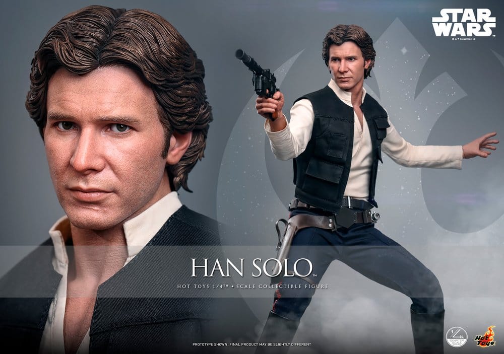 Star Wars Episode IV Action Figure 1/4 Han Solo 46 cm DS Modellismo Star Wars Episode IV Action Figure scala 1/4