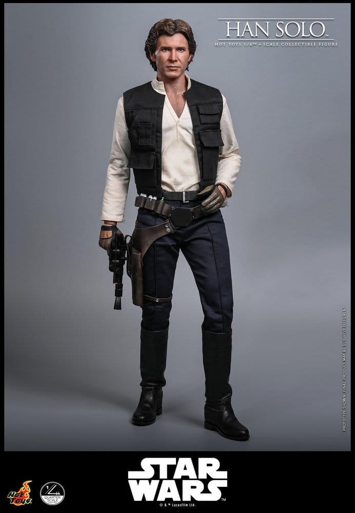 Star Wars Episode IV Action Figure 1/4 Han Solo 46 cm DS Modellismo Star Wars Episode IV Action Figure scala 1/4