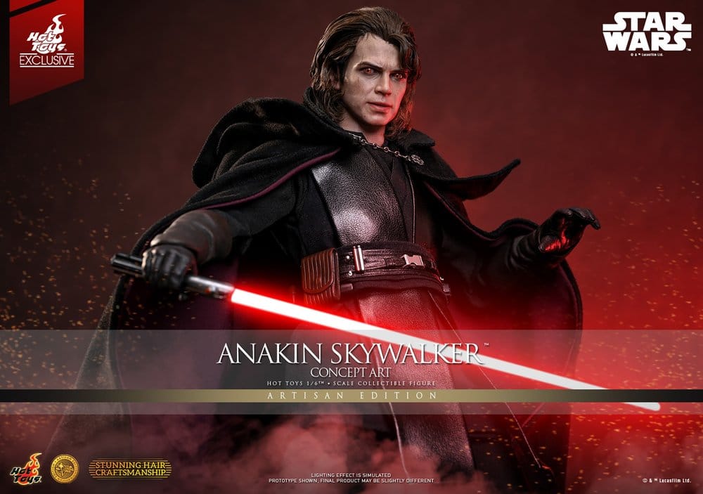 Star Wars Episode III: Revenge Of The Sith Movie Masterpiece Action Figure 1/6 Anakin Skywalker (Concept Art Version) (Artisan Edition) Hot Toys Exclusive 31 cm DS Modellismo Star Wars Episode III: Revenge scala 1/6