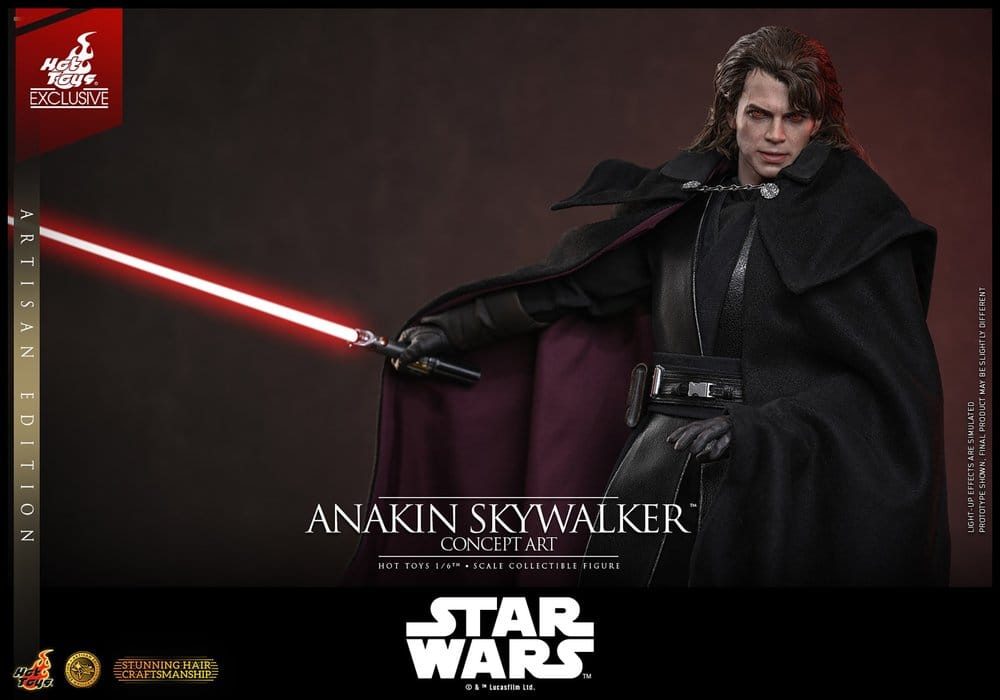 Star Wars Episode III: Revenge Of The Sith Movie Masterpiece Action Figure 1/6 Anakin Skywalker (Concept Art Version) (Artisan Edition) Hot Toys Exclusive 31 cm DS Modellismo Star Wars Episode III: Revenge scala 1/6