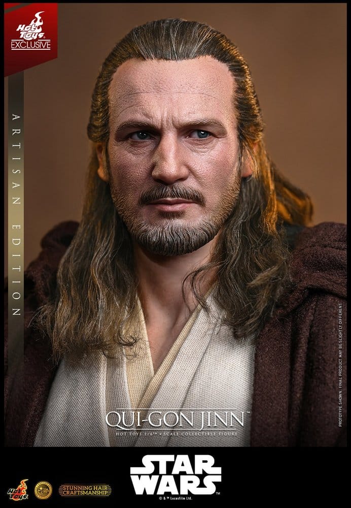 Star Wars: The Phantom Menace Movie Masterpiece Action Figure 1/6 Qui-Gon Jinn (Artisan Edition) Hot Toys Exclusive 32 cm DS Modellismo Star Wars: Phantom Menace Movie scala 1/6