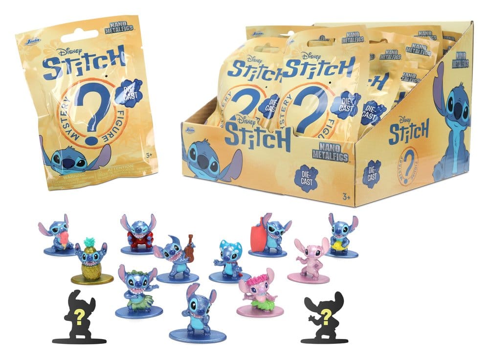 Lilo & Stitch Nanofigs Mini Figures Stitch Blind Box Display (24) DS Modellismo Lilo & Stitch Nanofigs Mini Stitch Blind Box